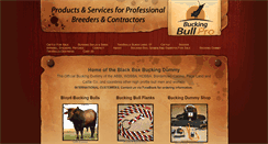 Desktop Screenshot of buckingbullpro.com