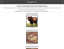 Tablet Screenshot of buckingbullpro.com